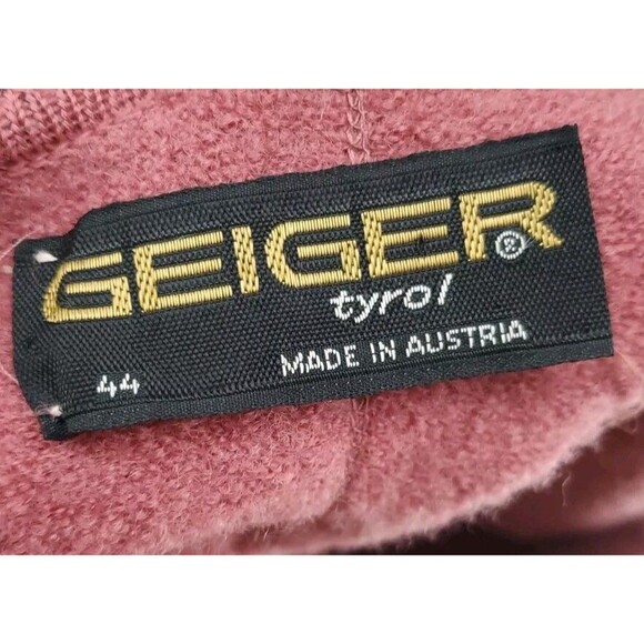 Barbie Pink Wool Sweater Jacket Soft Girl Academia | Geiger Tyrol Sz 44 - Picture 6 of 6